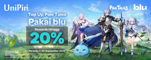 Top Up Paw Tales: Eternal Bond di UniPin pakai blu dan dapatkan Rewards 20%